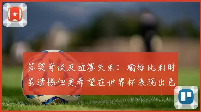 苏契奇谈友谊赛失利：输给比利时虽遗憾但更希望在世界杯表现出色
